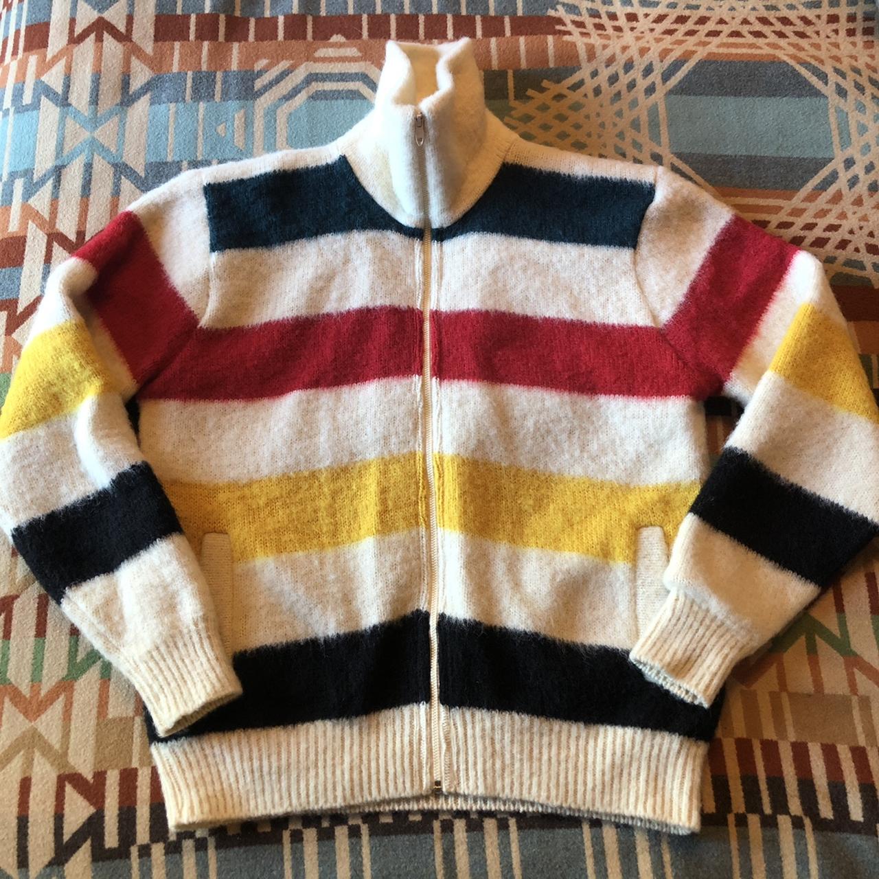 Exquisite vintage iconic Hudson Bay striped sweater.... - Depop