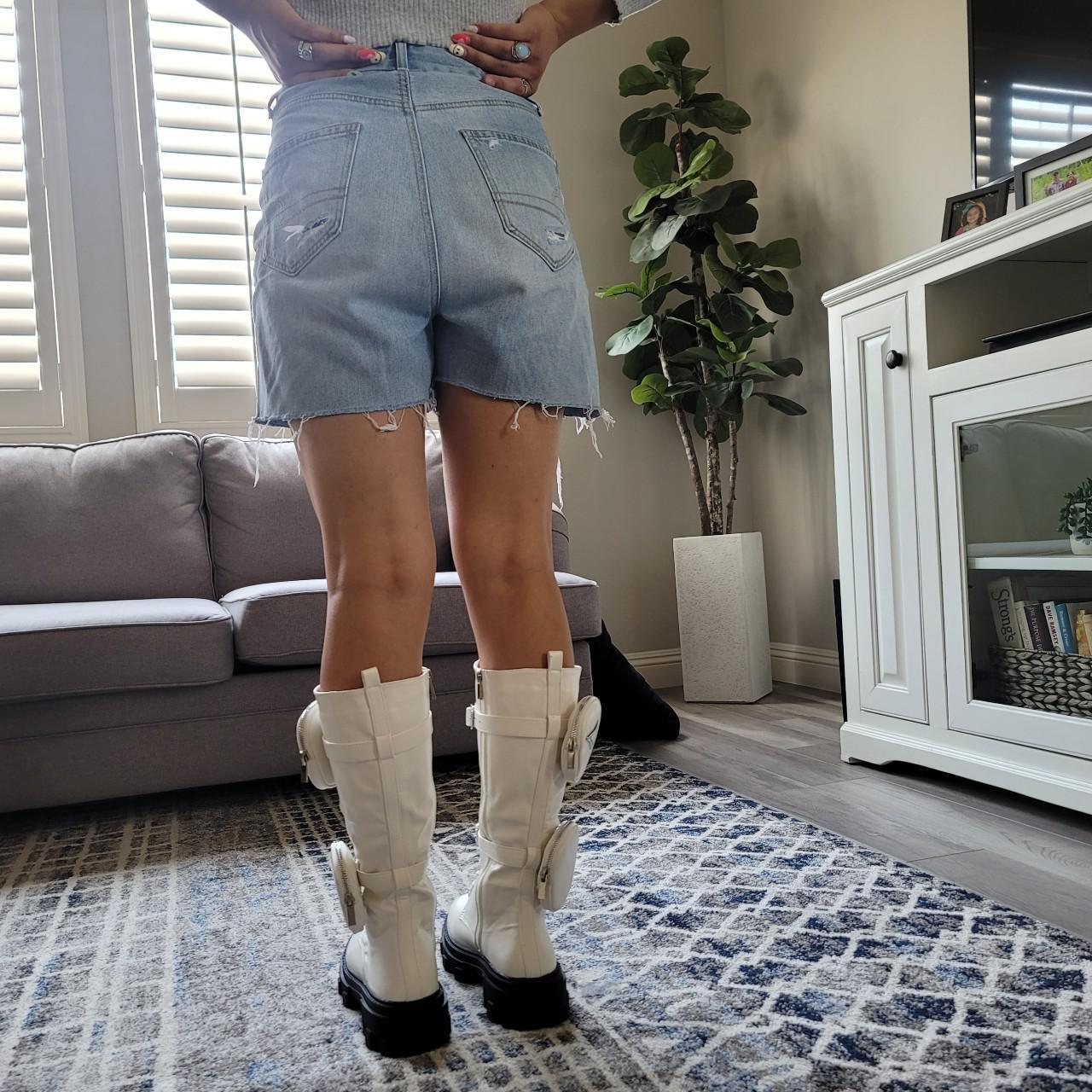 White combat boots - Depop