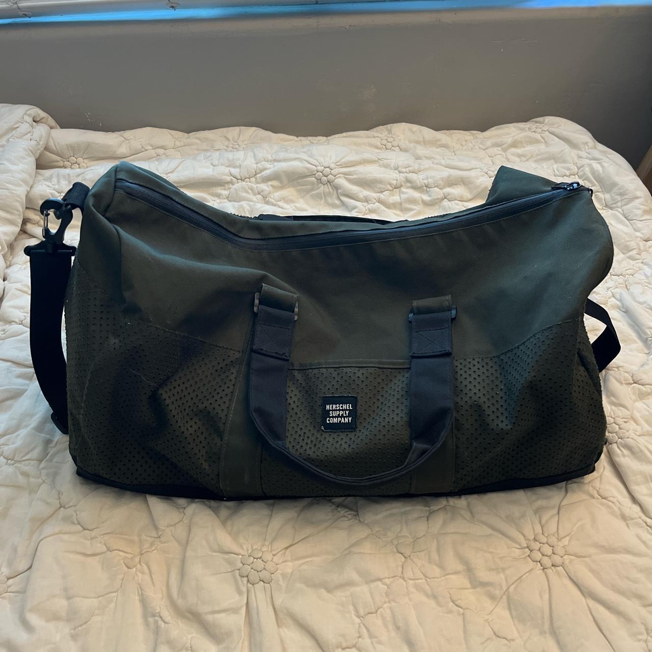 Herschel Men's Khaki and Green Bag | Depop