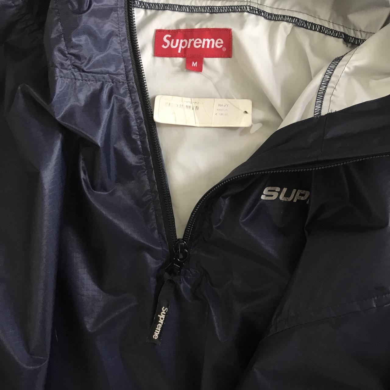 Supreme Navy Packable Ripstop Pullover (with side... - Depop