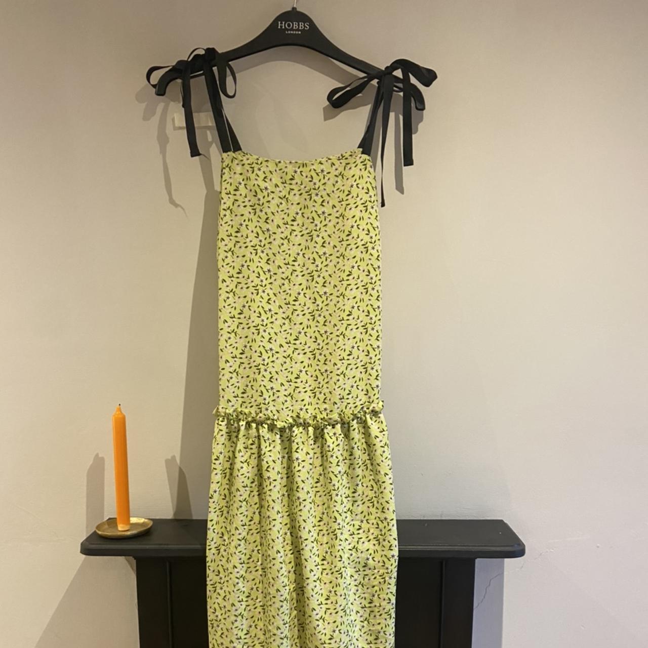 TOPSHOP petite dress size 6 Beautiful yellow/green - Depop