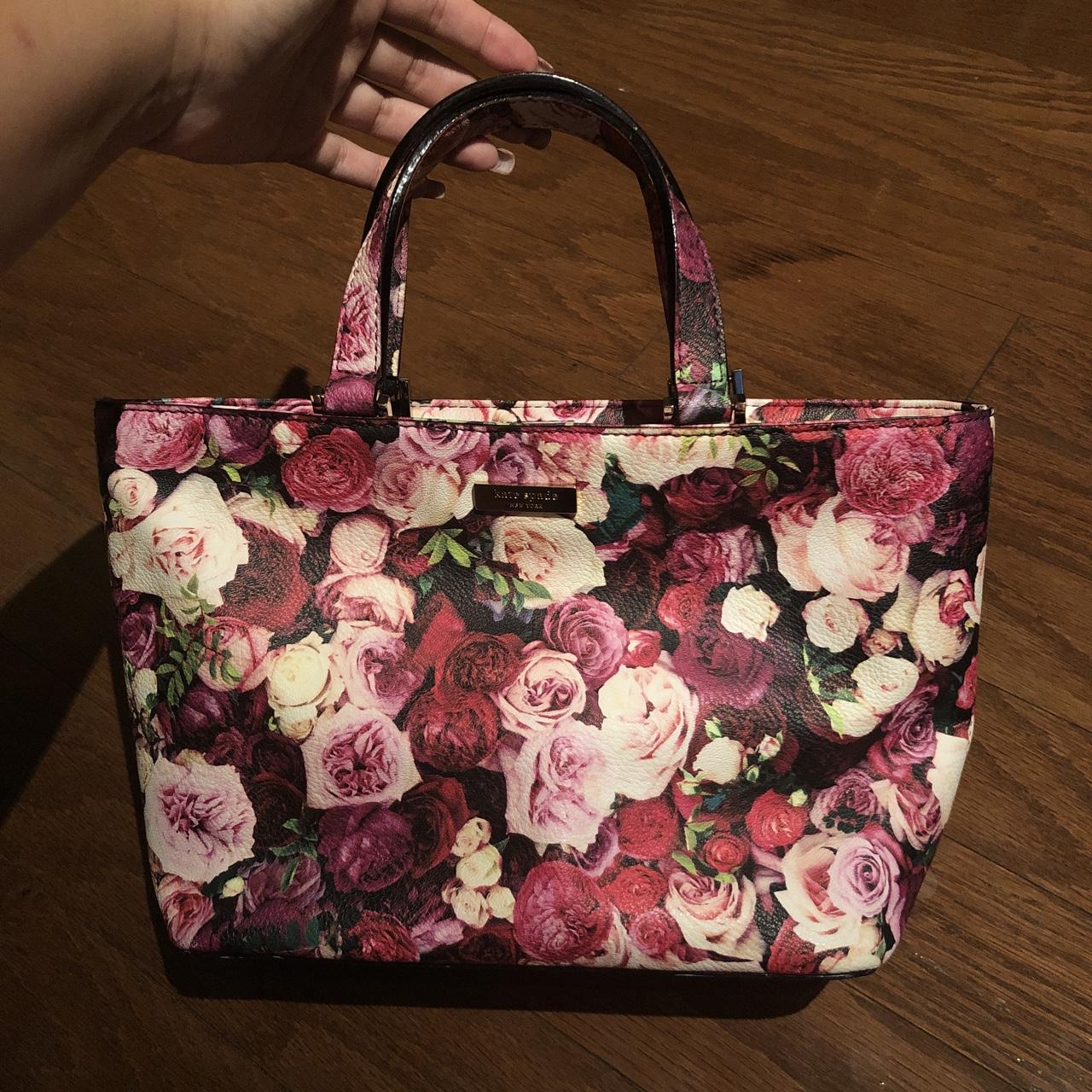 kate spade floral tote/shoulder bag - Depop