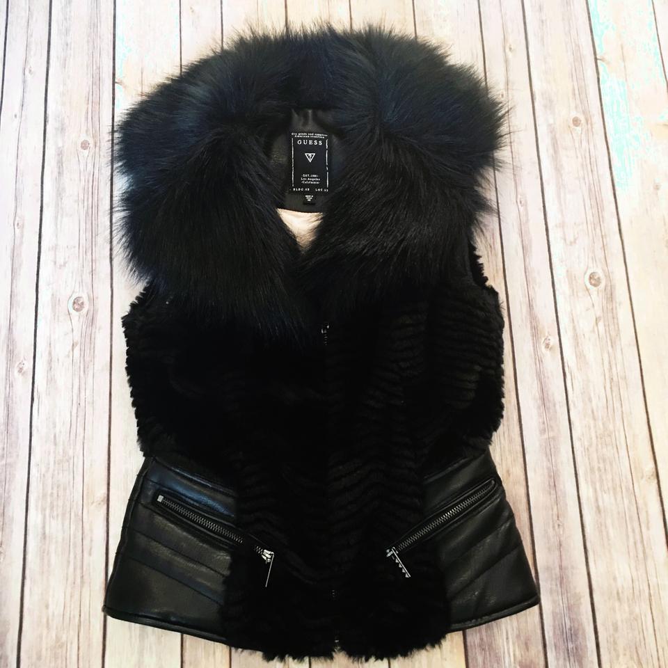 Guess posh cheap faux fur vest