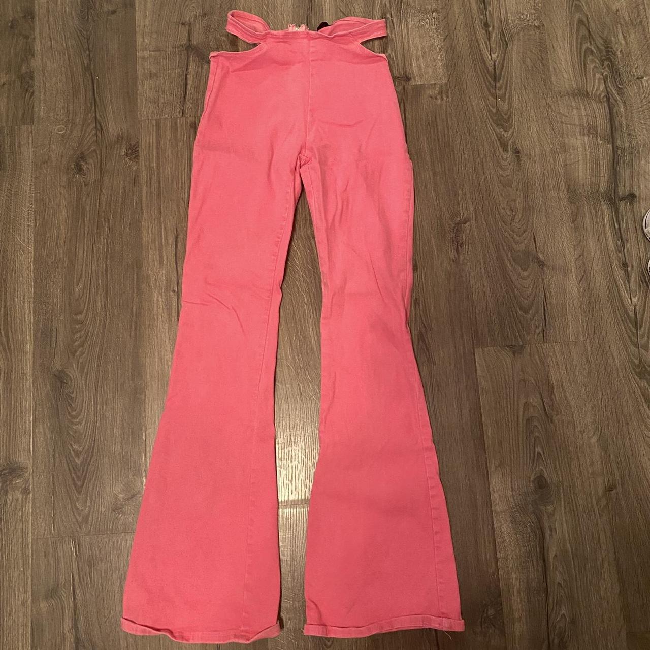 Edikted Pink Flare Pants Only Worn A Couple Depop