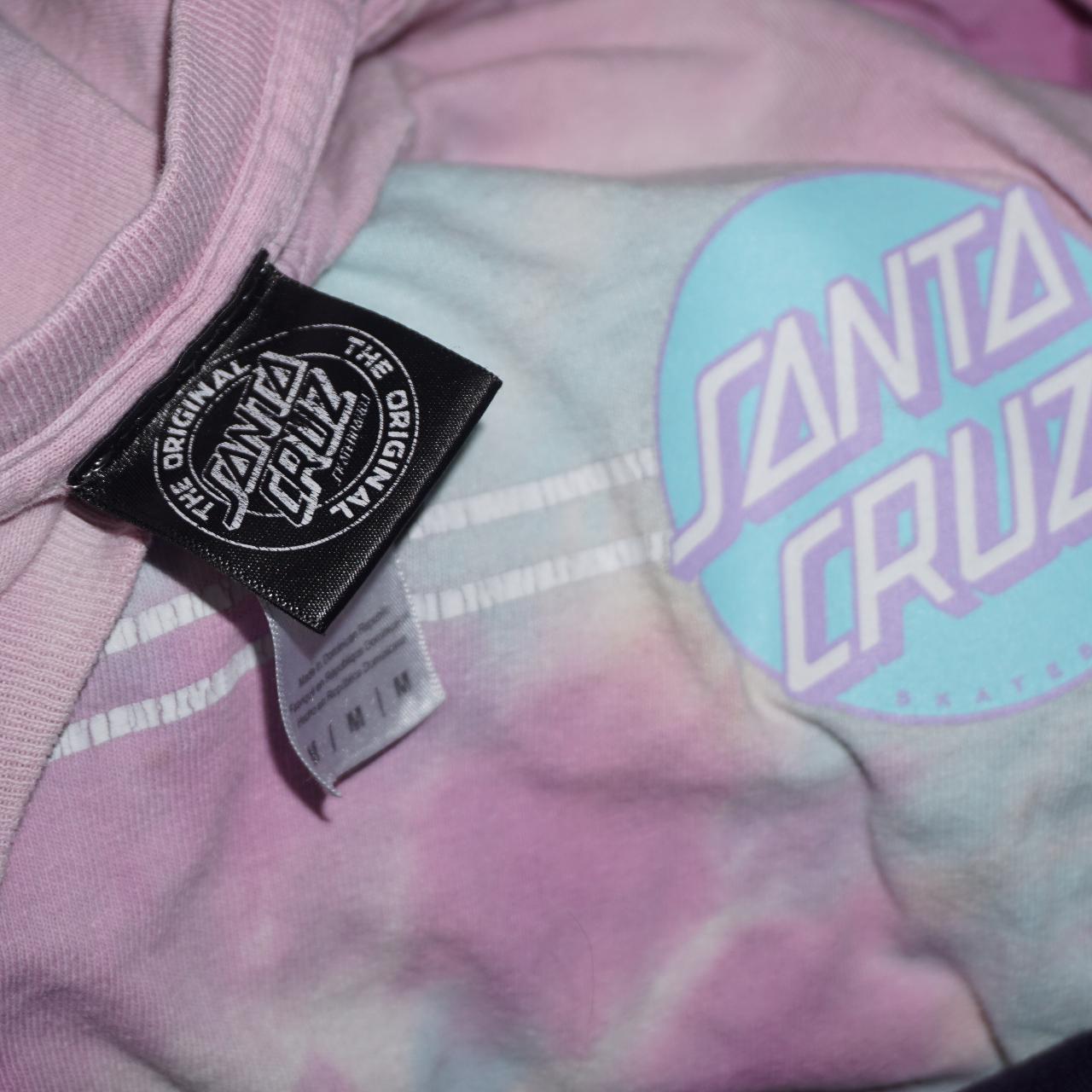 Santa Cruz Men's Pink and Blue T-shirt (4)