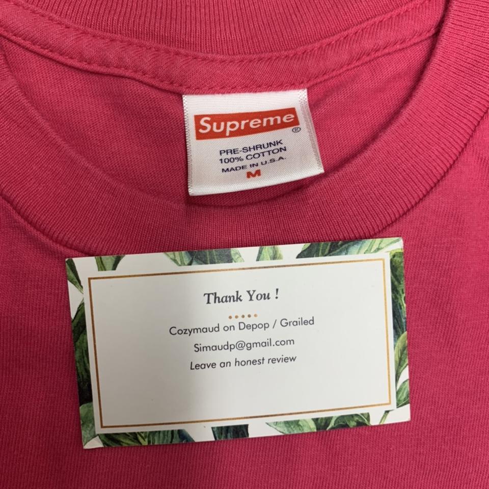 Supreme tee online tag