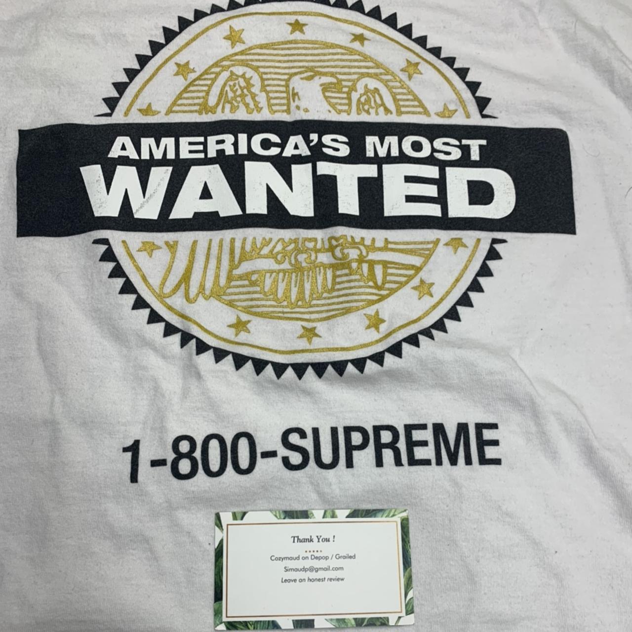 supreme most wanted tee