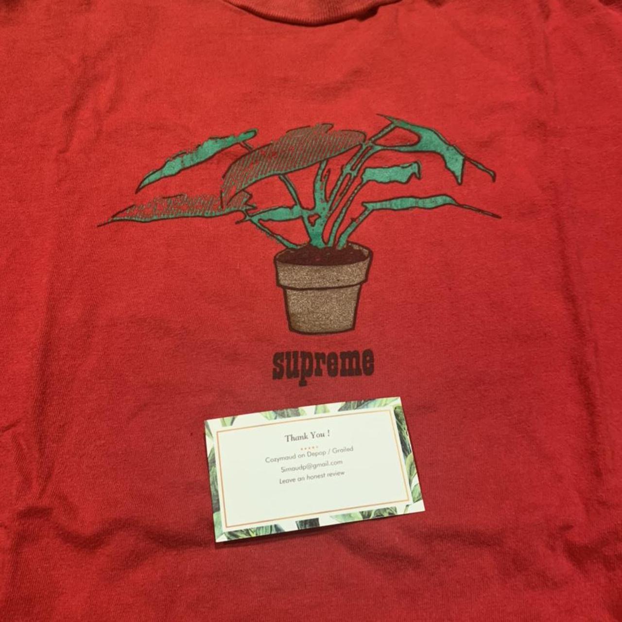 Supreme Plant Tee ss17 Color Red Size Extra Depop