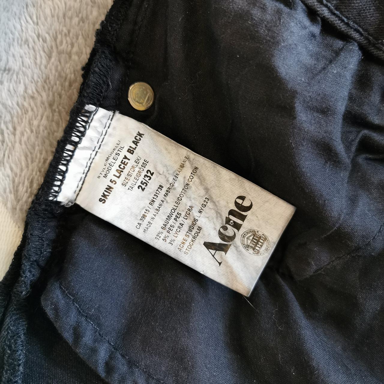 ACNE Studios black skinny jeans. In a size small and... - Depop