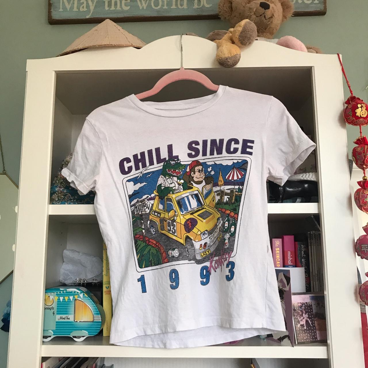 Brandy Melville Chill Since 1993 T-Shirt, Women's Fashion, Clothes on  Carousell