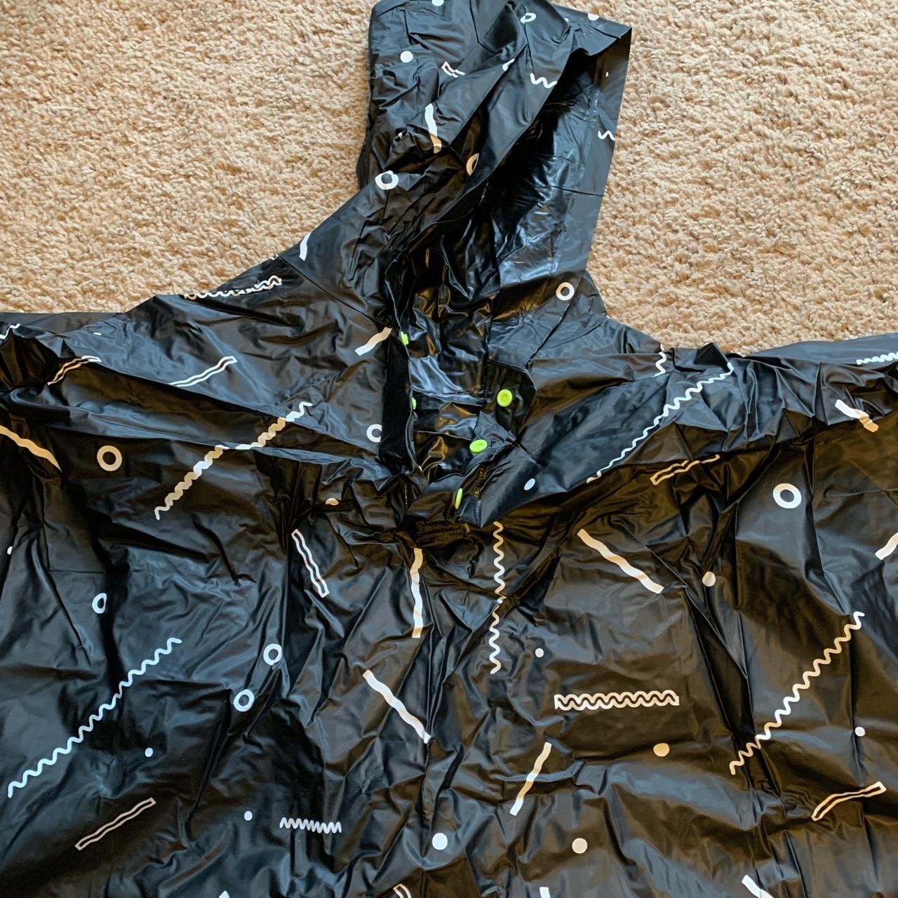 repop! urban outfitters vinyl rain poncho black... Depop
