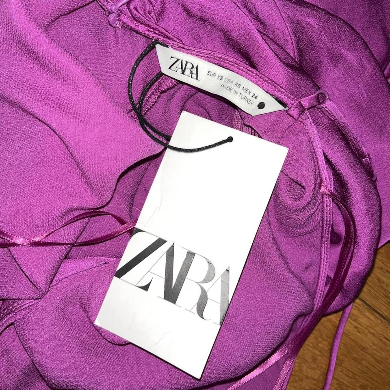Zara Women's Purple Blouse Depop