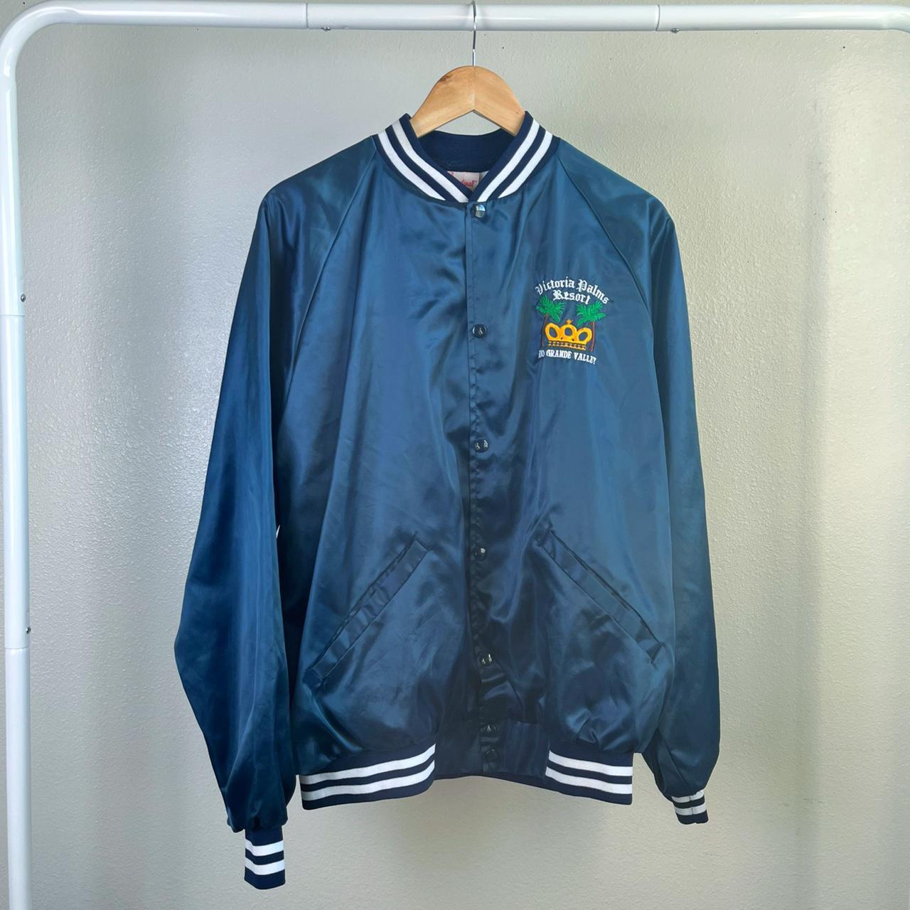 Vintage 80’s Victoria Palms Resort Satin Jacket.... - Depop