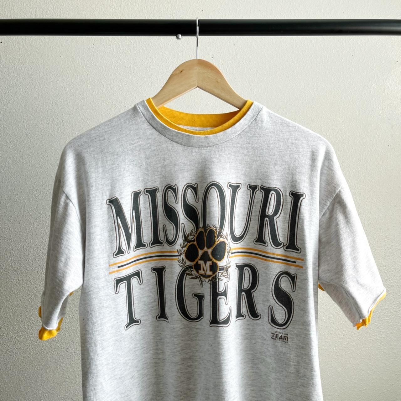 Vintage 90s Single Stitch Missouri Tigers Double Depop 