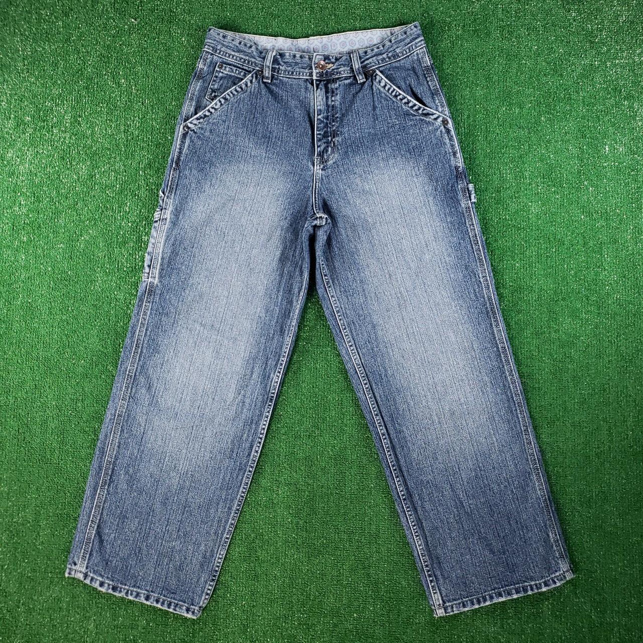 Vintage Early 2000s Y2K Baggy Straight Leg Urban... - Depop