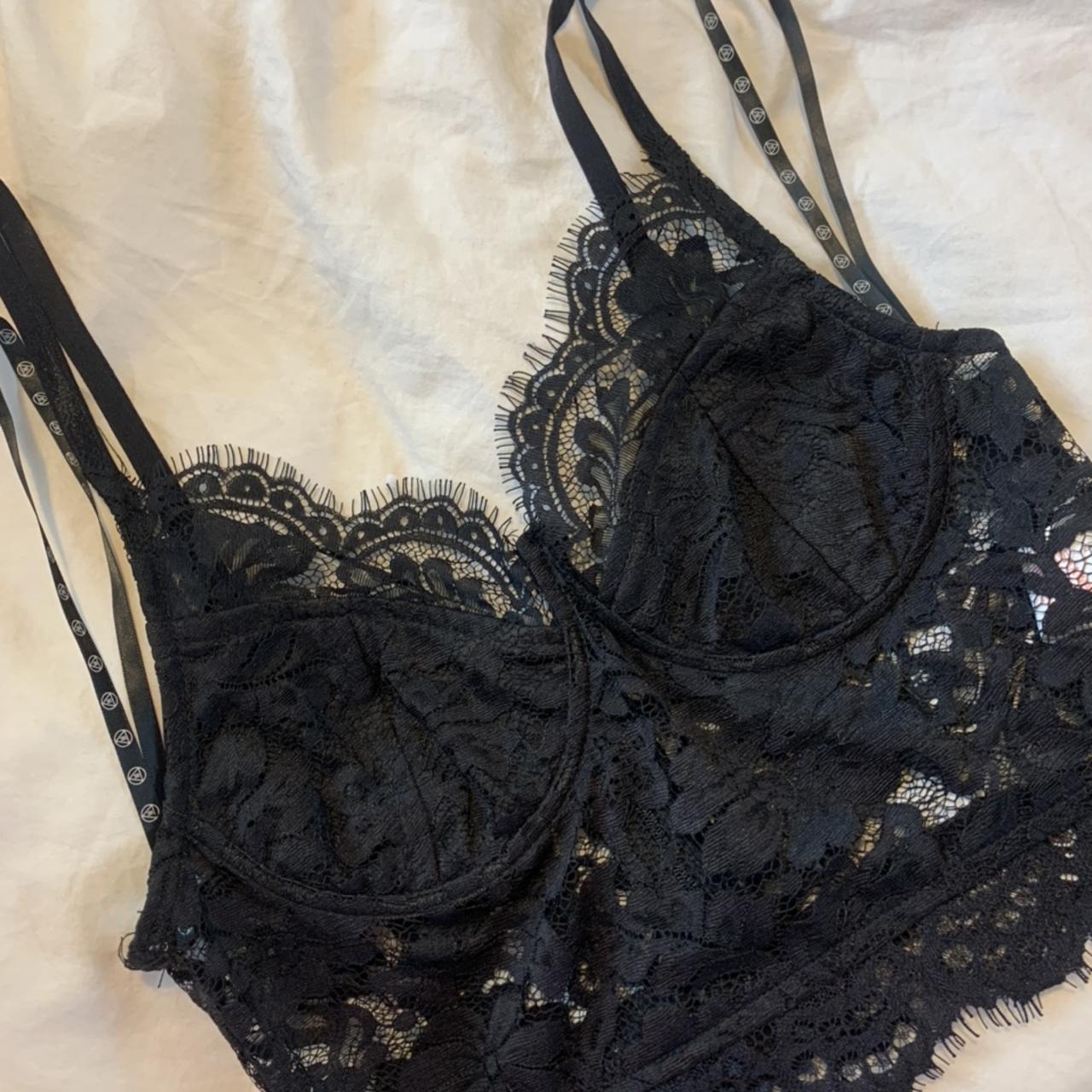 Such a beautiful lace crop top size 6 from... - Depop