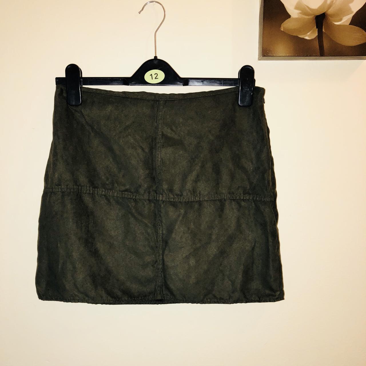 Khaki green skirt primark hotsell