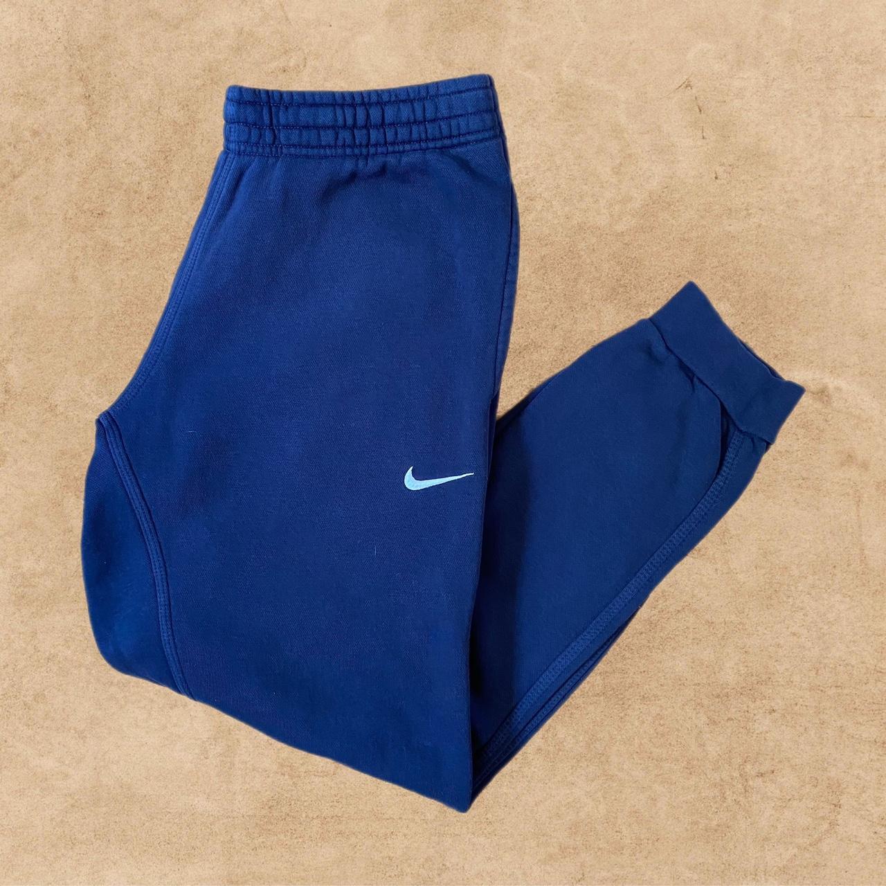 Nike Joggers Colour Navy & white Size Depop