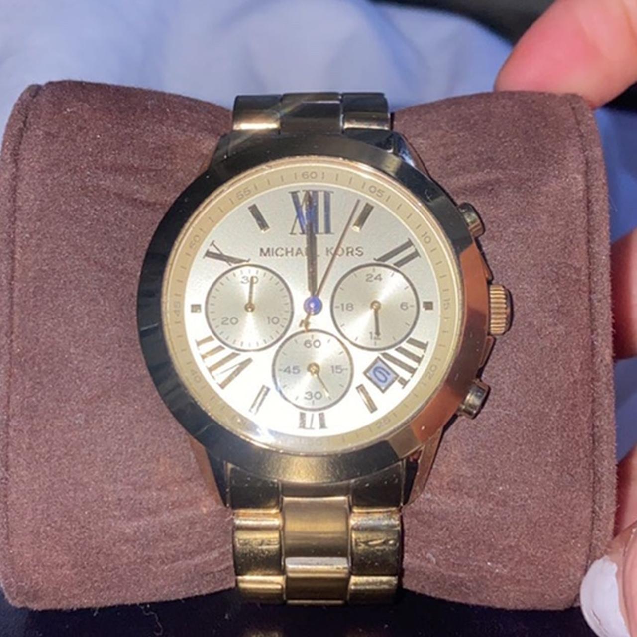 Michael Kors gold chunky watch, so peng in such good... - Depop