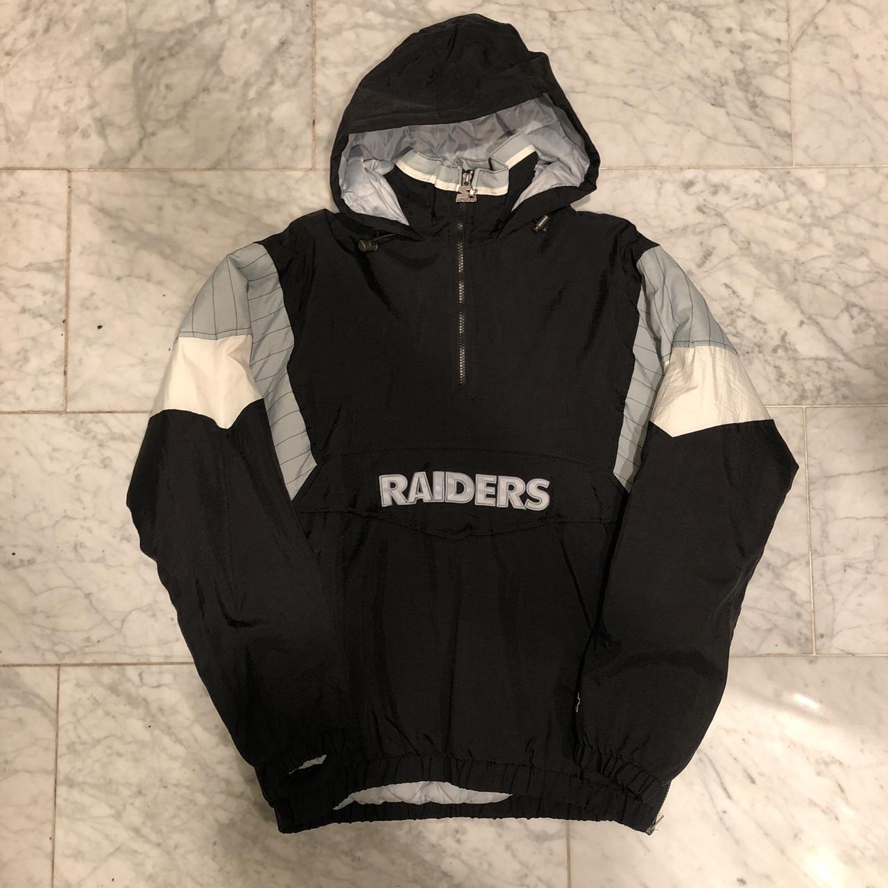 Raiders Starter jacket Size Large Depop