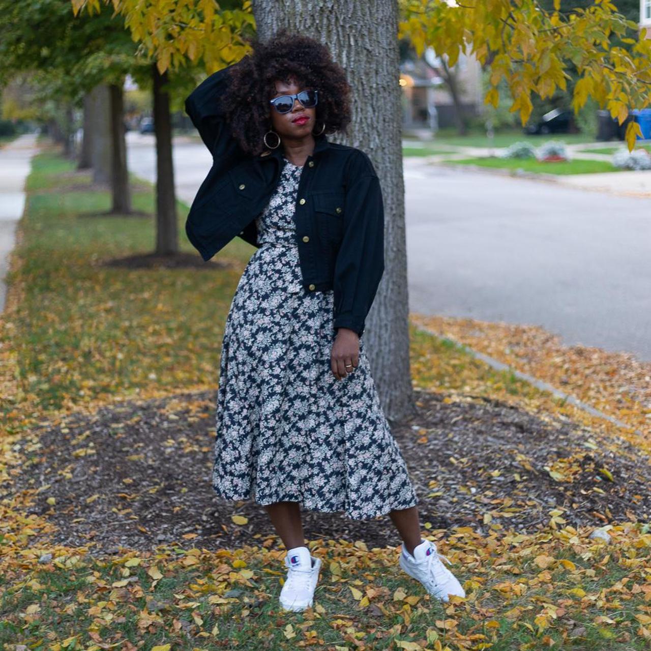 St John Black Jean jacket with paw print... Depop