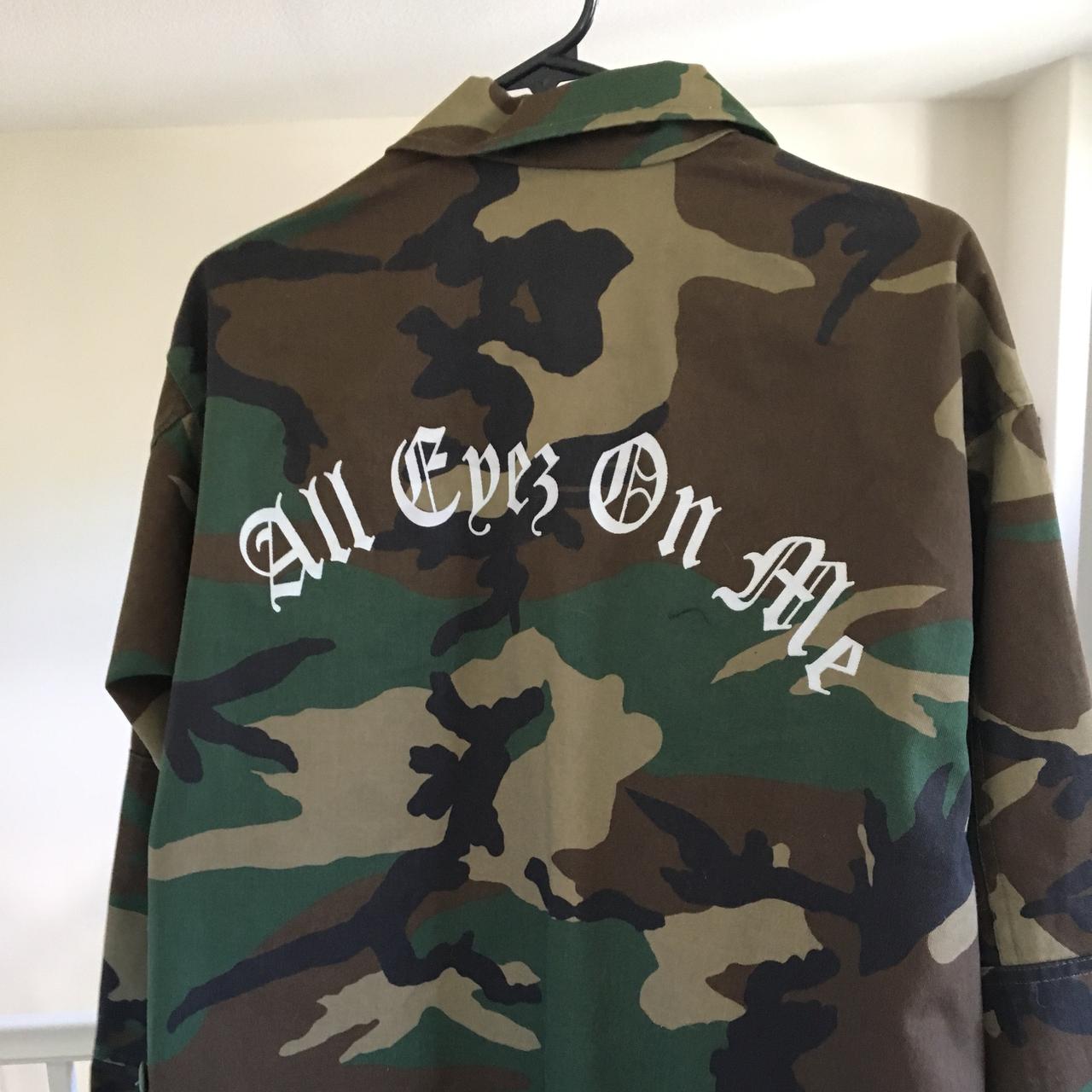 TUPAC All eyes on me camo Jacket. Size XL 10 10 Depop