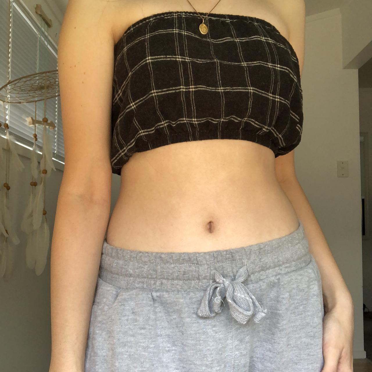 Vintage checkered boob tube from glassons. Never... - Depop