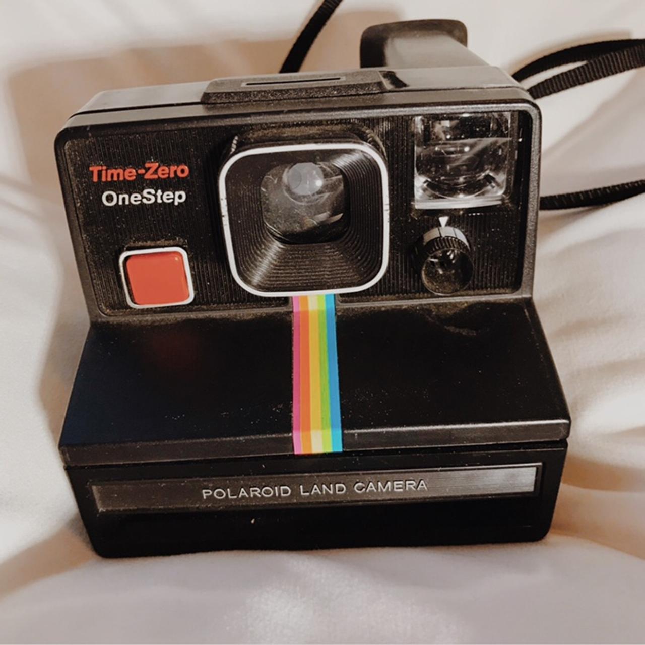 🌈POLAROID one step land camera 📷amazing sleek black... Depop
