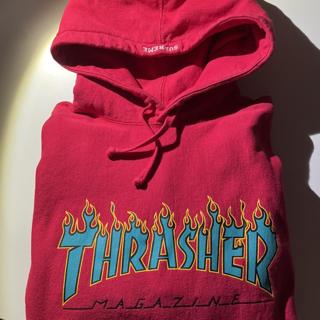 Supreme x Thrasher SS15 Flames Hoodie... - Depop