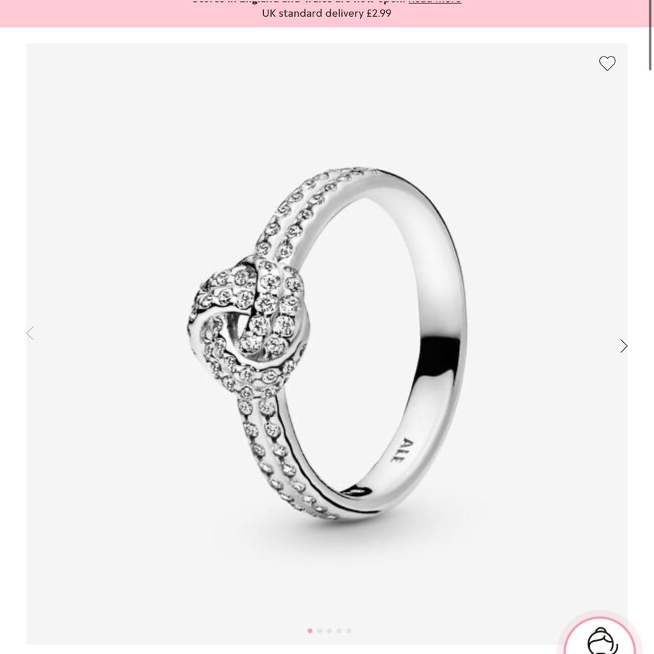 Pandora shimmering knot outlet ring