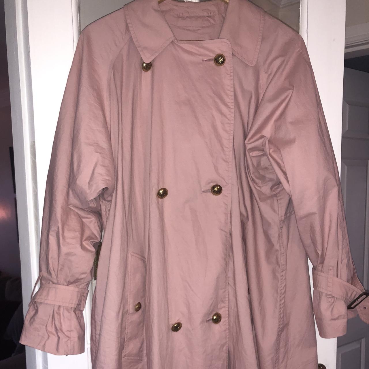 Vintage oversized baby pink Burberry trench