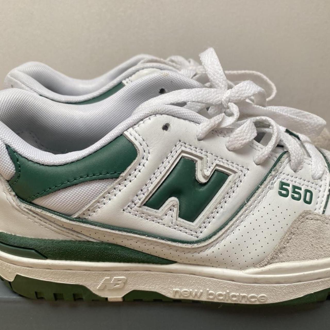 New Balance 550 Green White - Depop