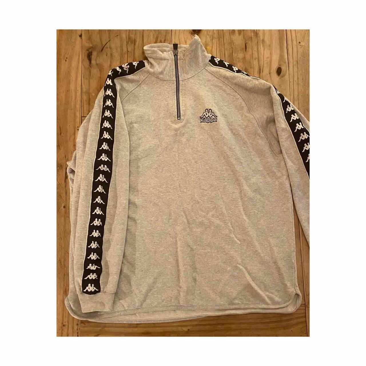 Kappa Mens 1/4 Zipup Black & White Windbreaker Size: XL NWT | eBay