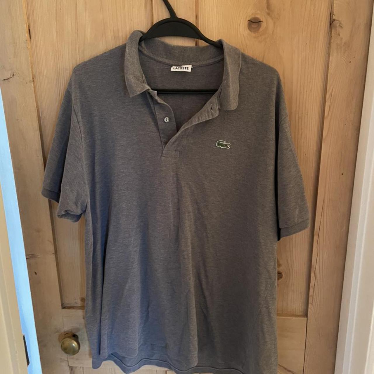 Lacoste Men's Grey Poloshirts Depop
