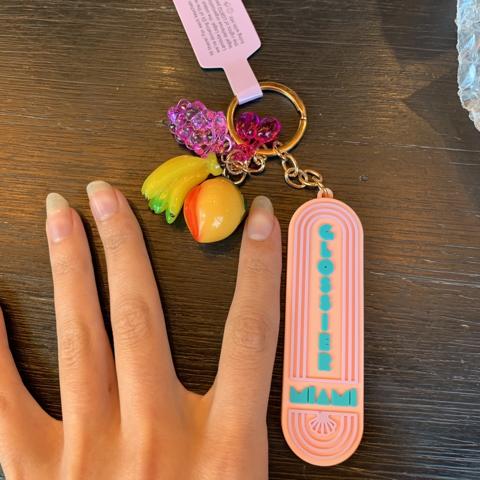 *NEW* top Glossier Miami Keychain