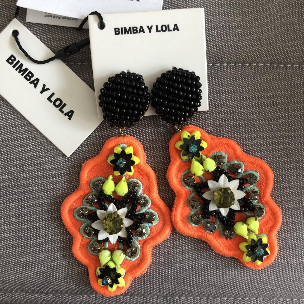 Bimba Y Lola Neon oversized clip earring brand new