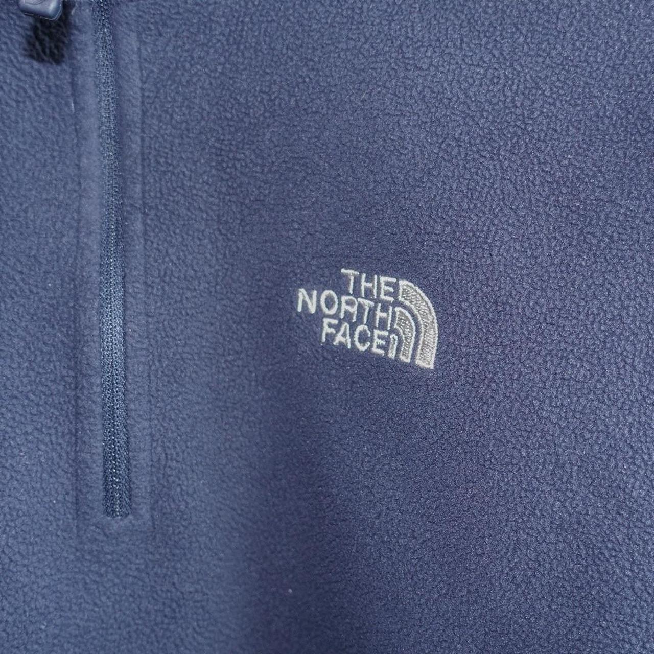 The North Face quarter zip Royal Blue Pre-owned but... - Depop