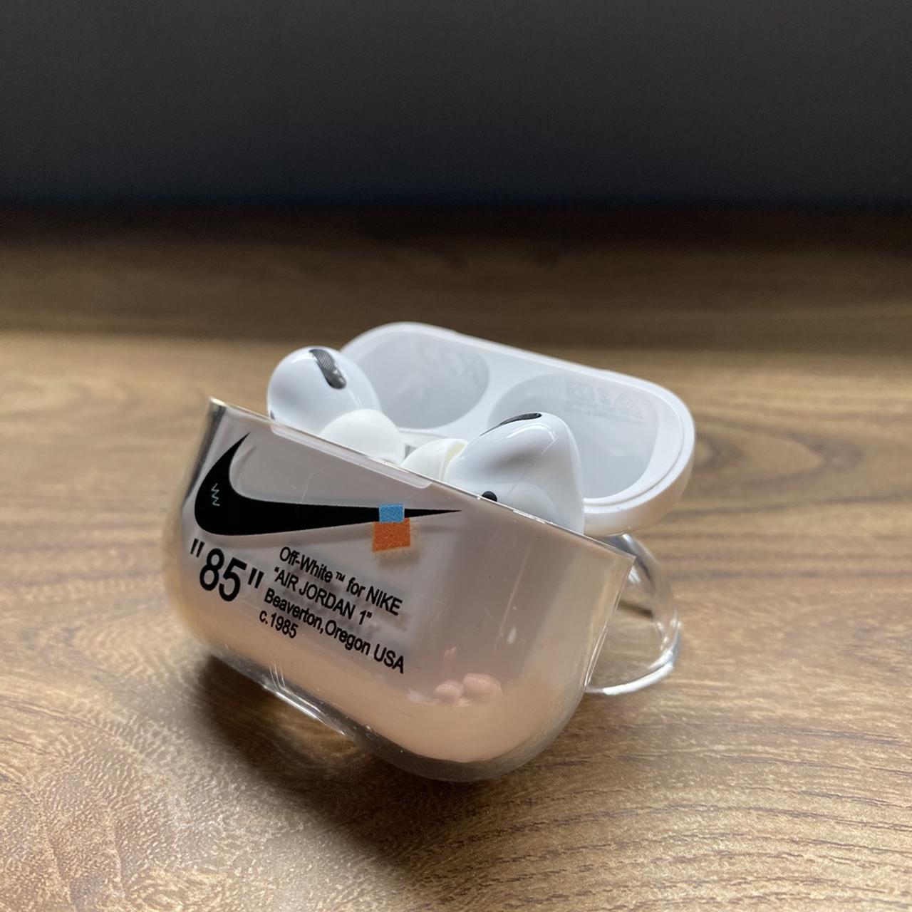 Zenuw Dor Antipoison Nike x Off White Apple Airpods Case for Apple AirPod... - Depop