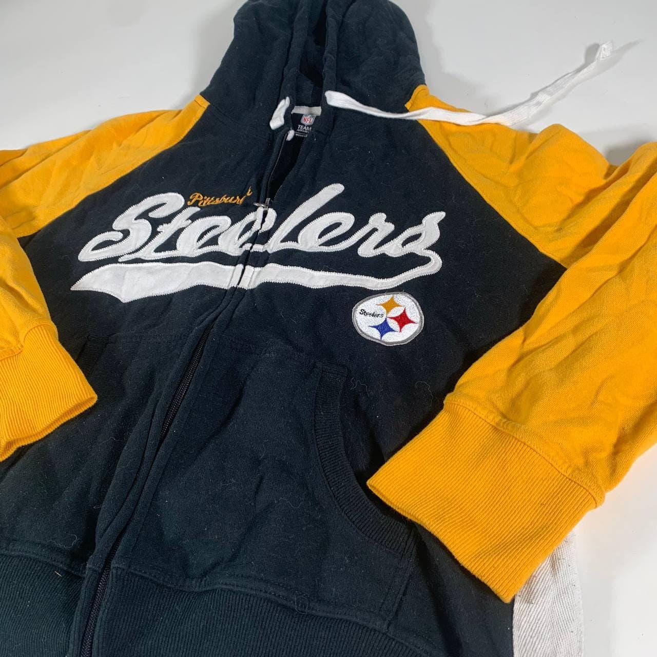 Pittsburgh Steelers Womens Black & Gold Zip up Hoodie