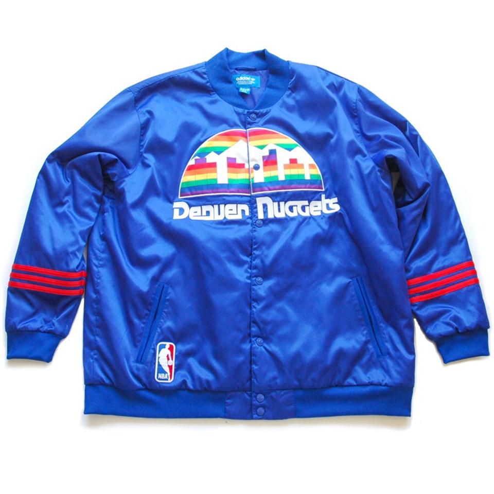 Retro Denver Nuggets original Adidas NBA jacket. - Depop