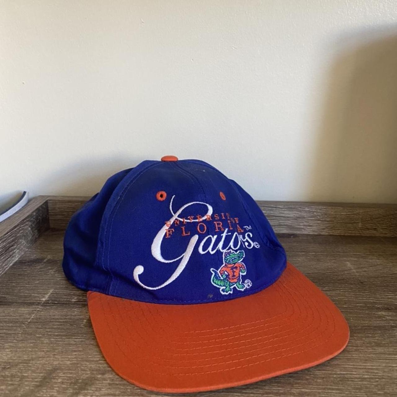 Florida Gators Baseball Cap Mens Orange with Blue Embroidered