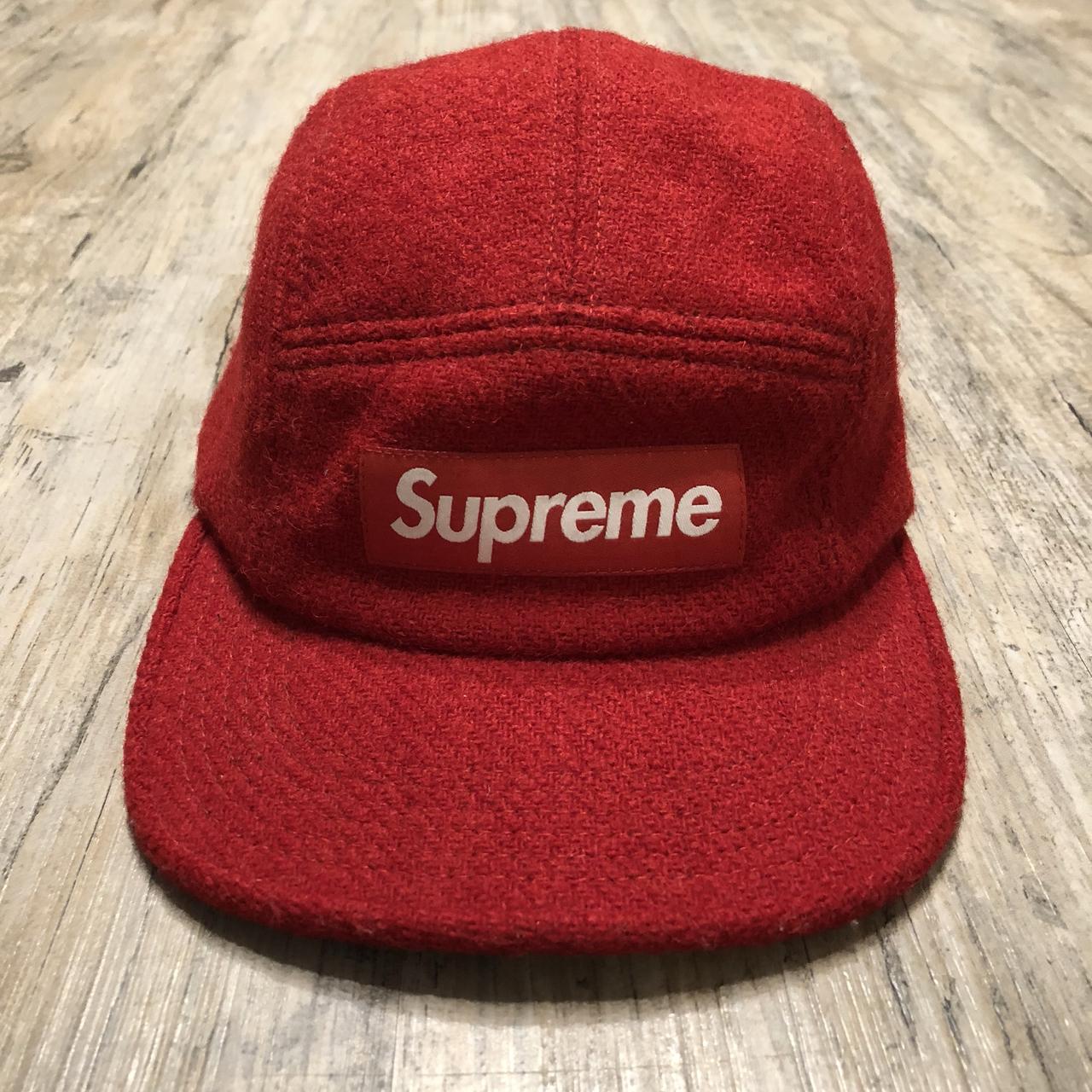 SUPREME WOOL CAMP CAP Condition 9.5/10 Worn a... - Depop