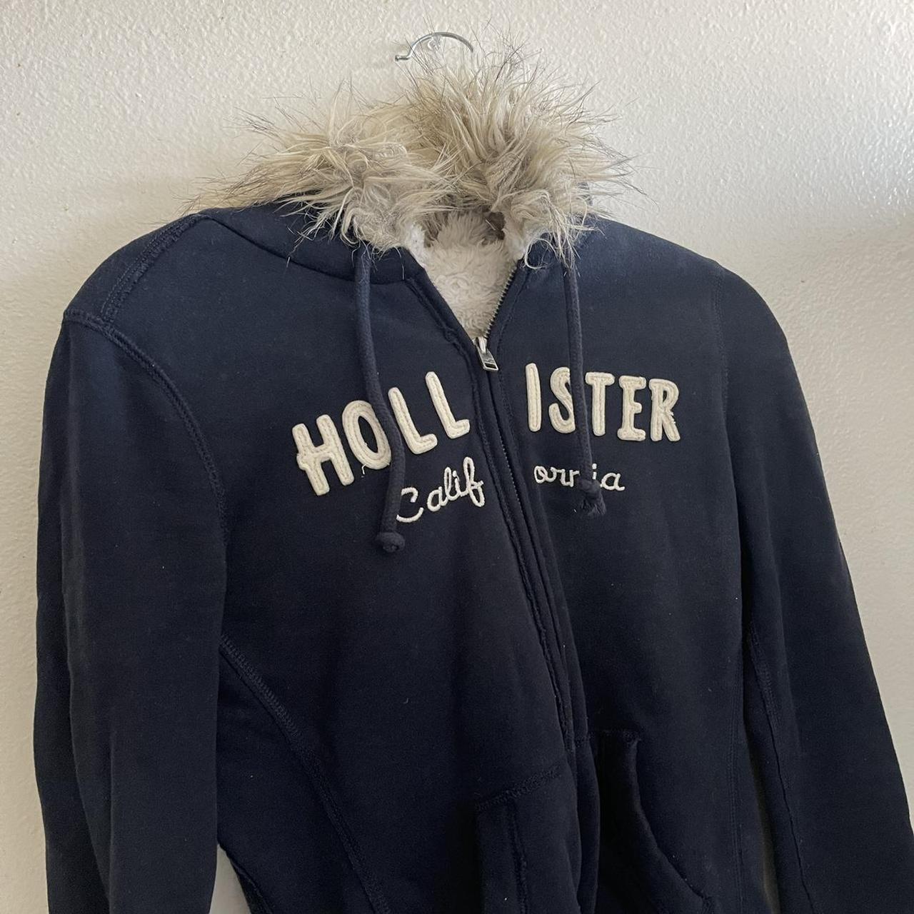 hollister faux fur jacket
