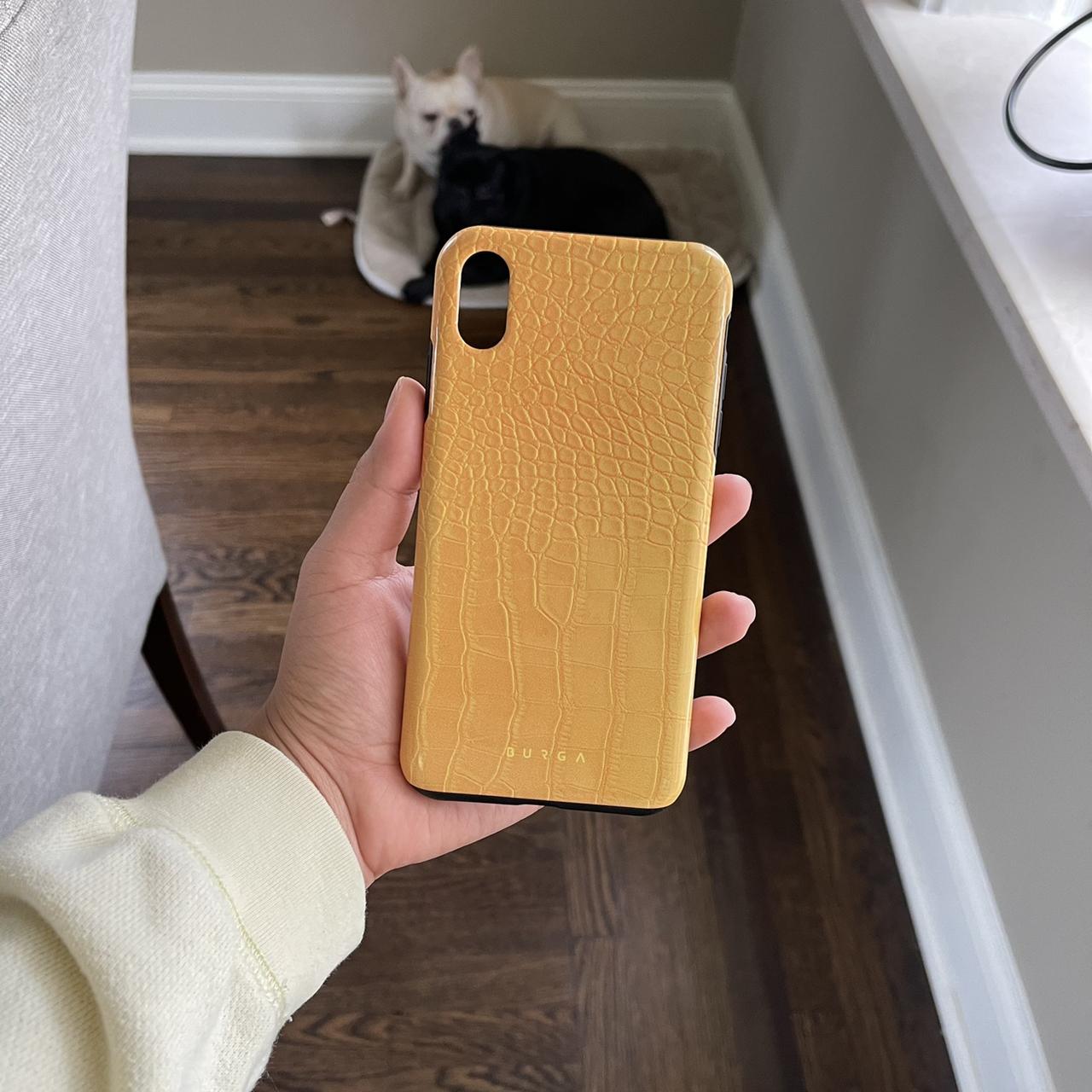 Yellow and Black Phonecases Depop