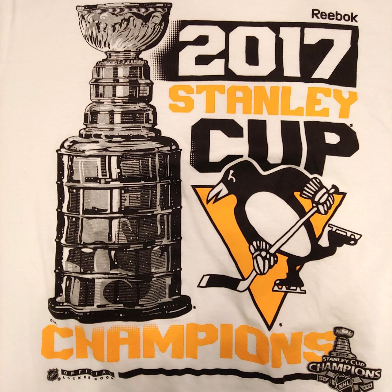 New Pittsburgh Penguins 2017 Stanley Cup Champions Kids Size 3T Black Shirt