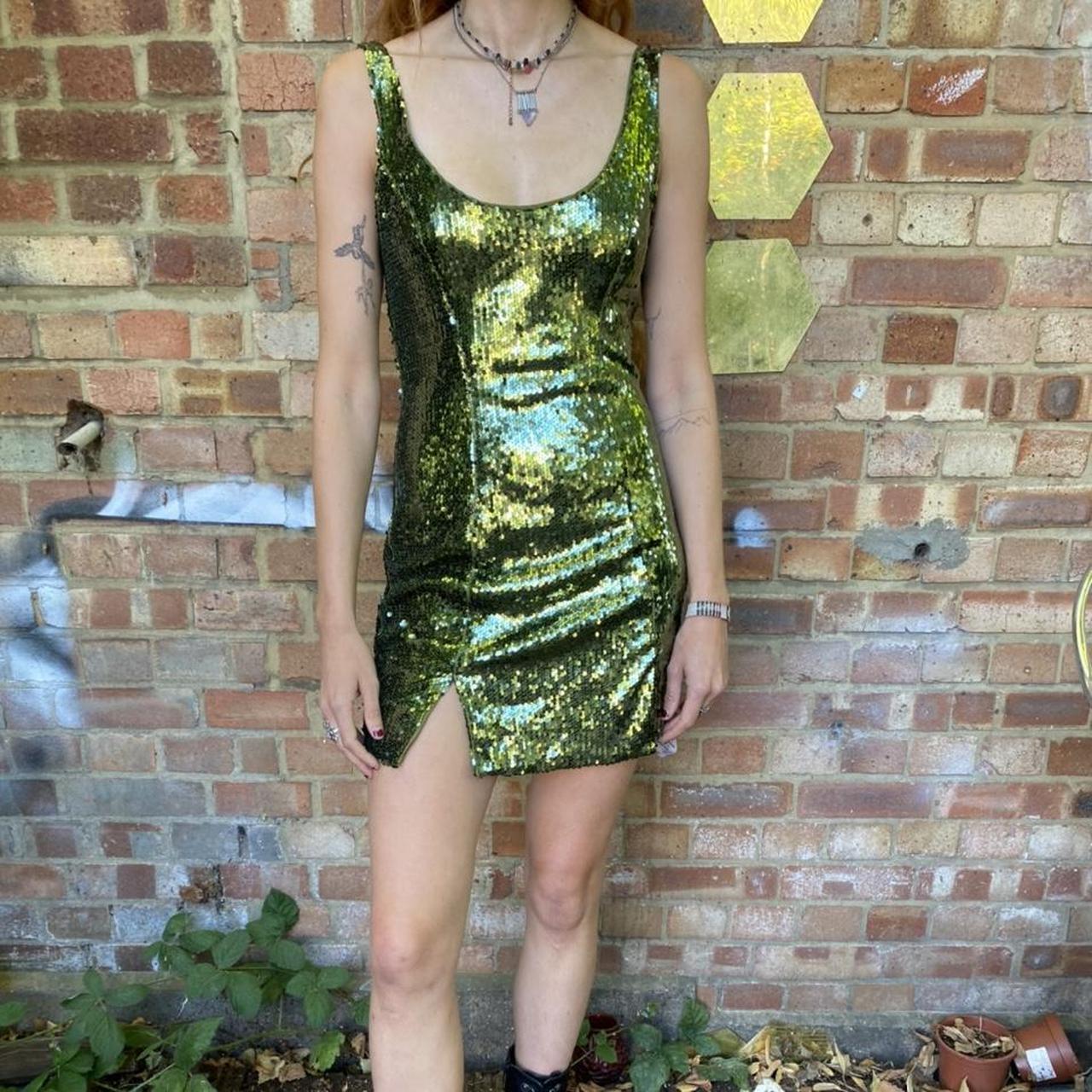 ASOS Women's Green Dress | Depop