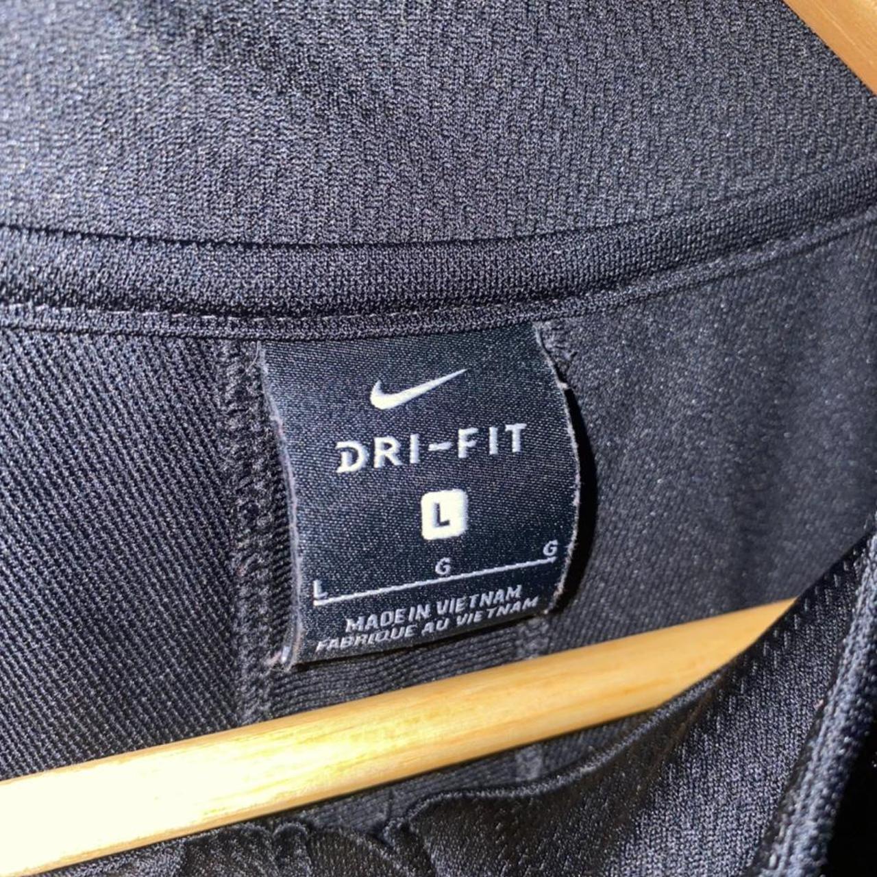 Nike dri-fit track jacket worn multiple times still... - Depop