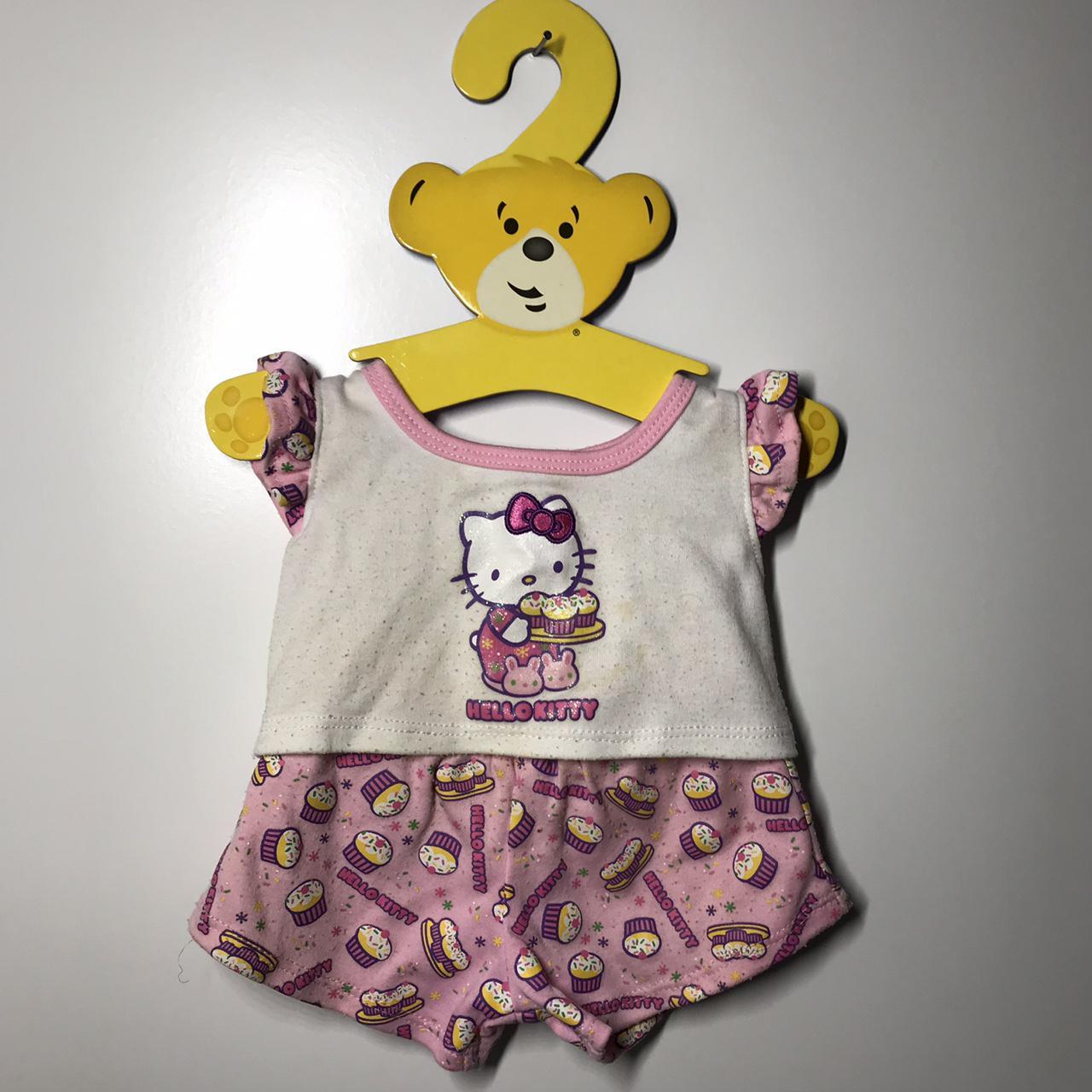Hello Kitty Build A Bear pyjama set in white and... Depop