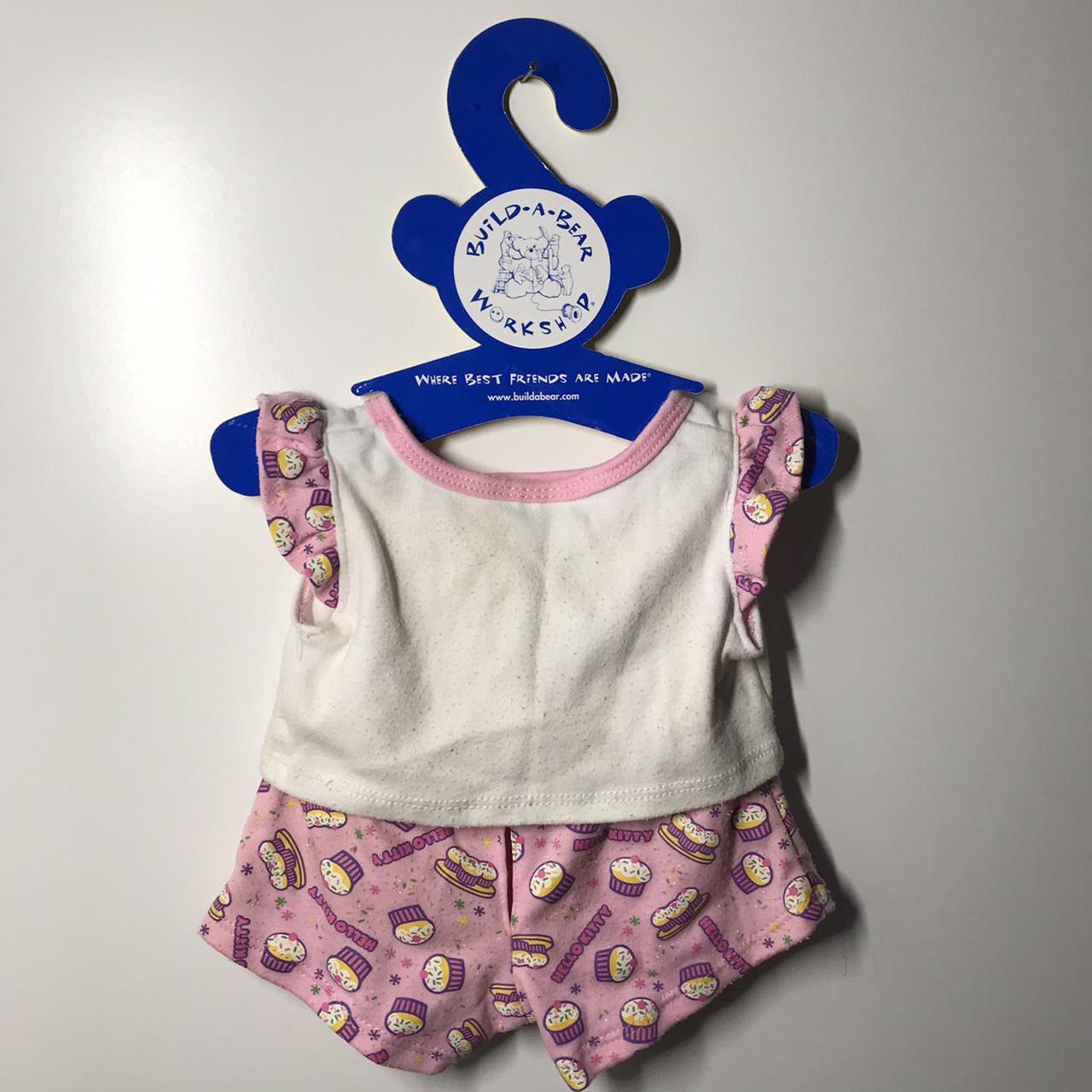 Hello Kitty Build A Bear pyjama set in white and... Depop