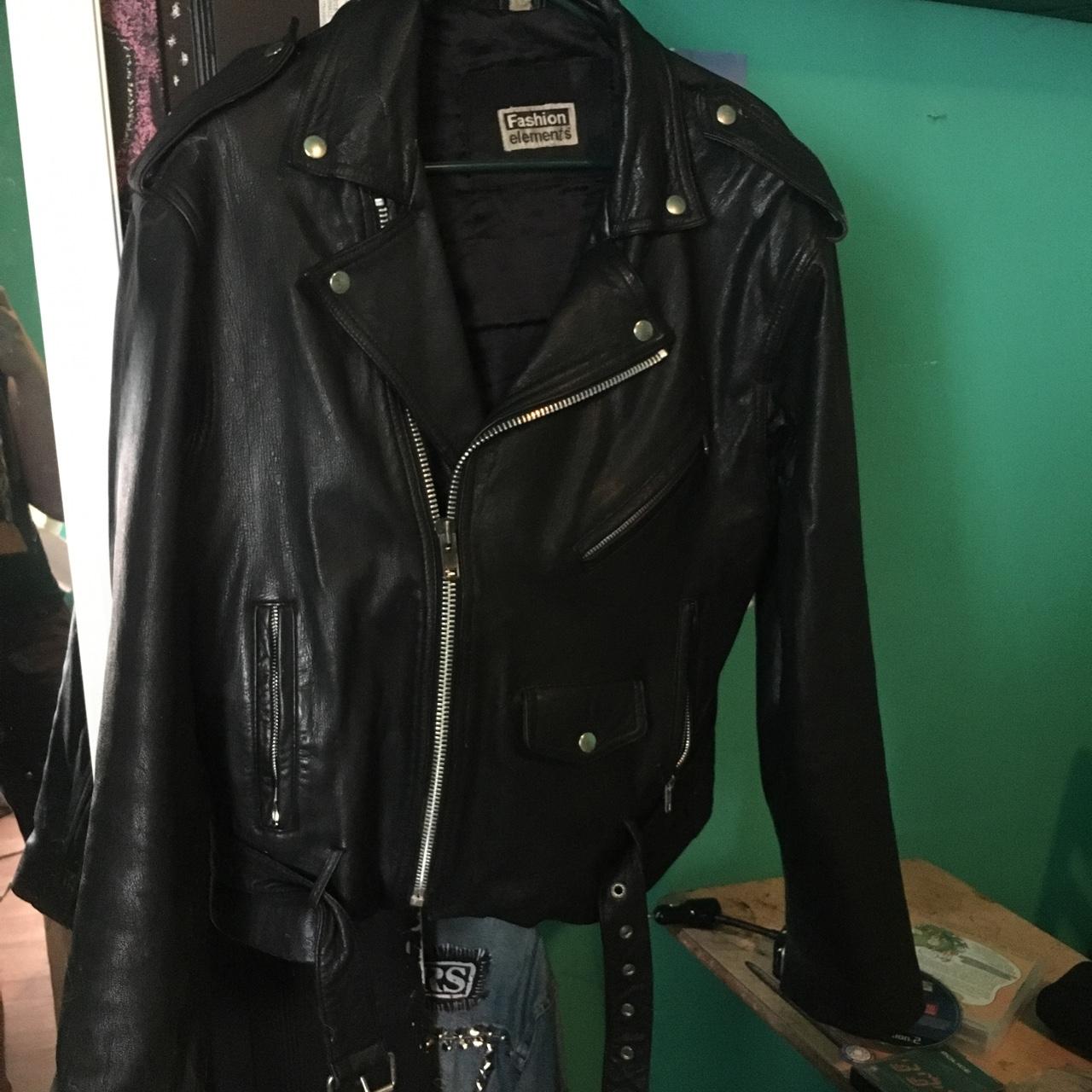 fashion elements leather jacket